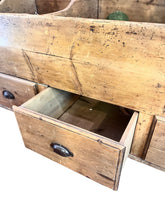 Load image into Gallery viewer, Antique 19th Century Scrubbed Pine English Dry Goods Bin