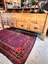 Load image into Gallery viewer, Antique 19th Century Scrubbed Pine English Dry Goods Bin