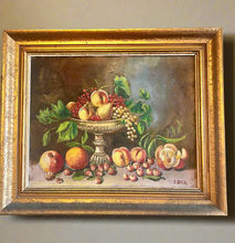 Load image into Gallery viewer, Antique Oil on Board Still Life Painting 