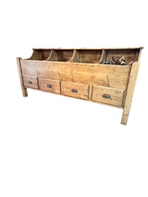 Load image into Gallery viewer, Antique 19th Century Scrubbed Pine English Dry Goods Bin