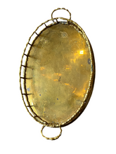 Load image into Gallery viewer, Vintage Brass Bamboo Tray