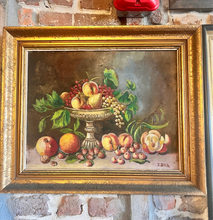 Load image into Gallery viewer, Antique Oil on Board Still Life Painting 