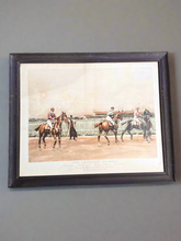 Load image into Gallery viewer, W.S Allen Vanderbilt Hunting Sporting Print The Champion Stakes