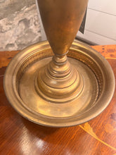 Load image into Gallery viewer, Vintage French Style Bouillotte Brass Lamp with Tole Shade - Vintage AnthropologyVintage Anthropology