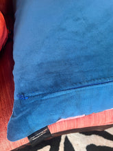 Load image into Gallery viewer, Velveteen Peacock Down Pillow by Vintage Anthropology - Vintage AnthropologyVintage Anthropology