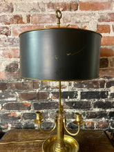 Load image into Gallery viewer, Antique Brass Bouillotte Lamp With Metal Shade