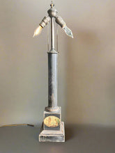 Load image into Gallery viewer, Antique 19th century French Tole Painted Lamp - Vintage AnthropologyVintage Anthropology