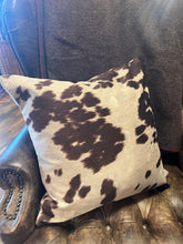 Load image into Gallery viewer, Faux CowHide Down Pillow by Vintage Anthropology - Vintage AnthropologyVintage Anthropology