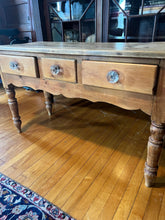 Load image into Gallery viewer, Antique Scrubbed Pine English Server - Vintage AnthropologyVintage Anthropology
