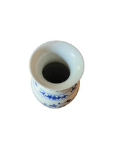 Load image into Gallery viewer, Blue & White Chinoiserie Asian Vase - Vintage AnthropologyVintage Anthropology