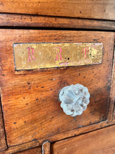 Load image into Gallery viewer, Antique English Apothecary Chest Cabinet of Drawers