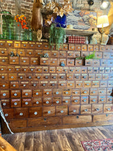 Load image into Gallery viewer, Antique English Apothecary Chest Cabinet of Drawers