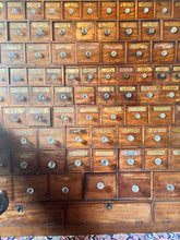 Load image into Gallery viewer, Antique English Apothecary Chest Cabinet of Drawers