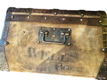 Load image into Gallery viewer, Antique 1800s Louis Vuitton steamer trunk - Vintage AnthropologyVintage Anthropology