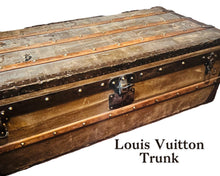 Load image into Gallery viewer, Antique 1800s Louis Vuitton steamer trunk - Vintage AnthropologyVintage Anthropology