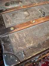 Load image into Gallery viewer, Antique 1800s Louis Vuitton steamer trunk