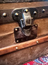 Load image into Gallery viewer, Antique 1800s Louis Vuitton steamer trunk