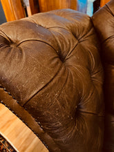 Load image into Gallery viewer, Vintage Chesterfield Tufted Wing  Back Chair