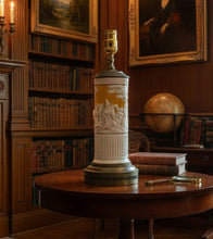 Load image into Gallery viewer, Vintage Wedgwood Queen's Ware Dye Ken John Peel Lamp
