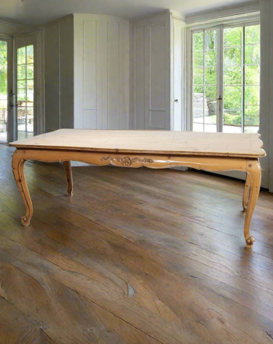 French Country Scrubbed Pine Dining Table