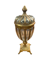 Load image into Gallery viewer, Brass and Glass Bubble Glass Urn