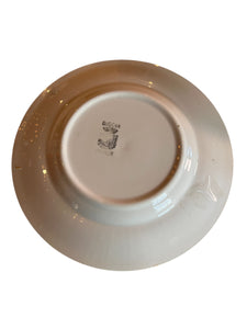 Antique French Transferware Fables De La Fontaine Plate Dog & Goat