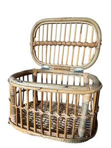 Trio of Vintage Bamboo Baskets