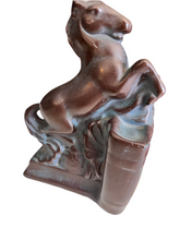 Load image into Gallery viewer, Vintage 1940s Melrose Ware Art Deco Horse Bookends