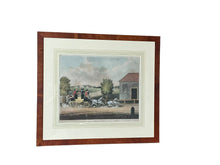 Load image into Gallery viewer, Antique 19th Century English Equestrian Aquatint Engraving Four In Hand By James Pollard
