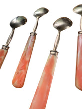 Load image into Gallery viewer, Antique 1900s French Celluloid Handled Brass Spoons