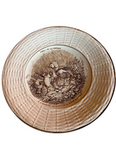 Load image into Gallery viewer, Antique French Transferware Fables De La Fontaine Plate Mother with Chicks
