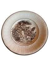 Load image into Gallery viewer, Antique French Transferware Fables De La Fontaine Plate 3 Dogs