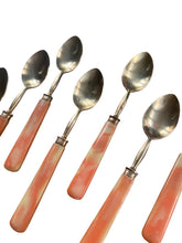 Load image into Gallery viewer, Antique 1900s French Celluloid Handled Brass Spoons