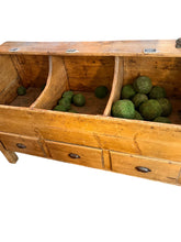 Load image into Gallery viewer, Antique 19th Century Scrubbed Pine English Dry Goods Bin
