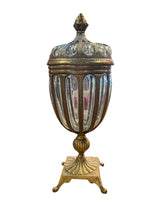 Load image into Gallery viewer, Brass and Glass Bubble Glass Urn