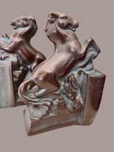 Load image into Gallery viewer, Vintage 1940s Melrose Ware Art Deco Horse Bookends