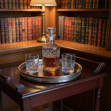 Load image into Gallery viewer, Antique 1900-1930s Mahogany Tray with Pierced Silver Plated Gallery