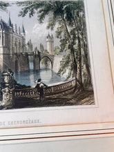 Load image into Gallery viewer, Vintage Etching Print Chateau De Chenonceaux - Vintage AnthropologyVintage Anthropology
