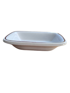 Larger Antique Ironstone Alfred Meakin Tea Leaf Pattern Dish