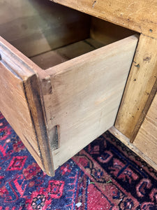 Antique 19th Century Scrubbed Pine English Dry Goods Bin