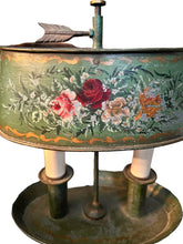 Load image into Gallery viewer, Antique French Tole Painted Bouillotte Mottahedeh Lamp - Vintage AnthropologyVintage Anthropology