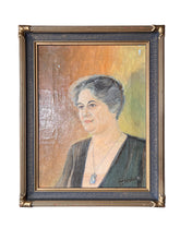 Load image into Gallery viewer, Antique 1920s Oil On Canvas Portrait Of Woman