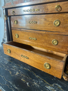 Antique French Empire Style Diminutive Table-Top Chest