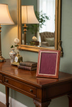 Load image into Gallery viewer, Antique Red Leather Photo Frame
