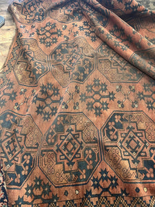 Antique Persian Wool Bokhara Rug - Vintage AnthropologyVintage Anthropology