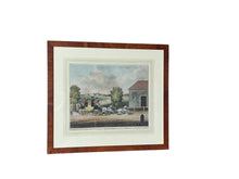 Load image into Gallery viewer, Antique 19th Century English Equestrian Aquatint Engraving Four In Hand By James Pollard