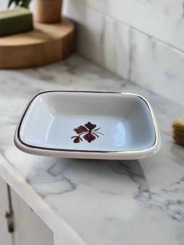 Antique Ironstone Alfred Meakin Tea Leaf Pattern Dish