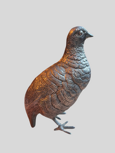 Vintage Heavy Silver-Plated Partridge Statues