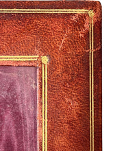 Load image into Gallery viewer, Antique Red Leather Photo Frame