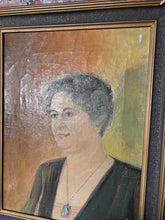 Load image into Gallery viewer, Antique 1920s Oil On Canvas Portrait Of Woman